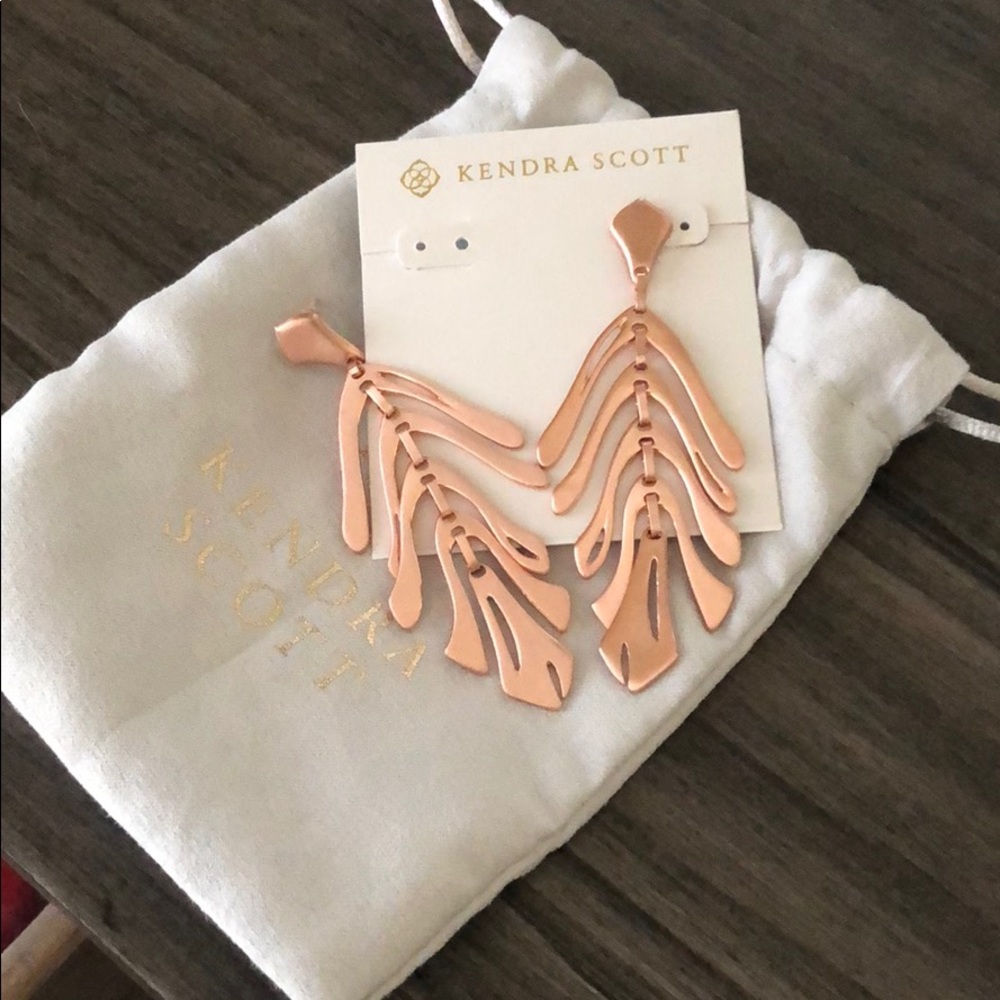 Kendra Scott Luca Rose Gold Earrings